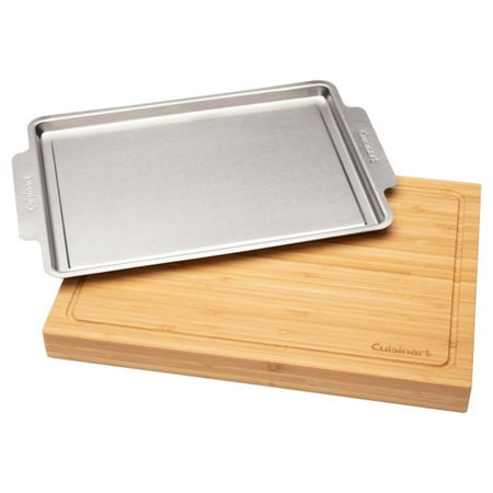 Cuisinart - Bamboo Cutting Board w/Slide Out Tray