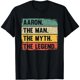 thumbnail image 1 of Camiseta para Mujer "Aaron: El Hombre, El Mito, La Leyenda" - Diseño Retro y Divertido, 1 of 7