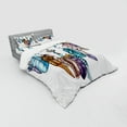 thumbnail image 3 of Ambesonne Feather Bedding Set 3 Pcs, Ornate Dreamcatcher, Twin XL, Multicolor, 3 of 3