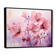thumbnail image 2 of Designart "Meadow of Poppies Purple and Pink II" Floral Framed Wall Art - Traditional Pink Poppies Hallway Framed Wall Art Decor, 2 of 6