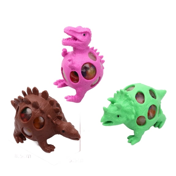 Kiddiway Squishy Stress Relief Dino Ball - Grape Shape Sensory Fidget for Adults, Soft Squeeze Toy, Random Assorted Color