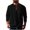 Black, variant on VSSSJ Men's Henley Shirt Lace Up Crewneck Long Sleeve Shirt Casual Comfy Beach Hippie Shirts Loose Lightweight Vacation T-Shirts Navy M