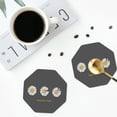thumbnail image 5 of Bingfone Vintage Keep Life Simple Daisy Flower Leather Drinks Coasters With Set Of 6,Suitable For Home Kitchen,Coffee Cup Coasters Home Gift, 5 of 9