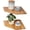 Natural Wood-11.2inch(2PCS), variant on Natural Wood 11.2inch(2PCS) Solid Oak Wood Corner Wall Floating Shelves