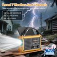 thumbnail image 2 of Radio meteorológica Raynic de 1200 mAh con carga solar y con manivela, 2 of 9