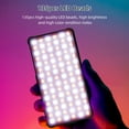 thumbnail image 4 of Mini RGB Fill Light Panel  LED Video Light 2800K-6800K Dimmable 17 Scene Modes Built-in Battery with Cold Shoe Adapter for Vlog Live Streaming Video Conference Lighting, 4 of 7
