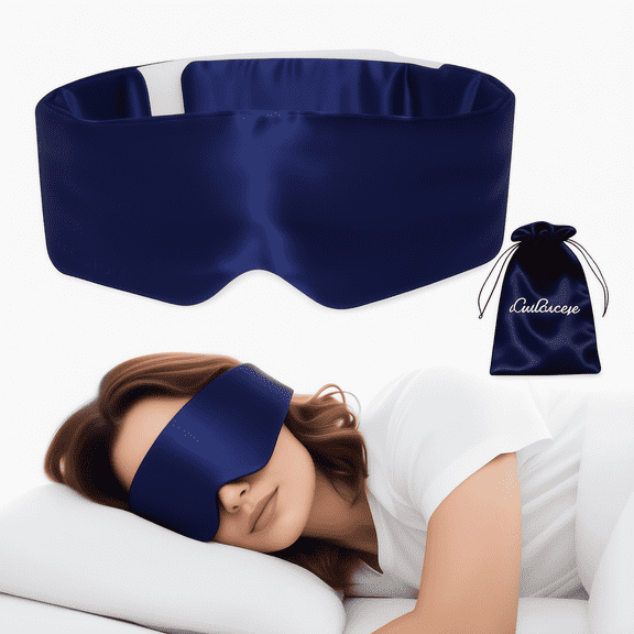 FACEMOON 100% Silk Eye Mask, Cooling Comfort, No Eye Pressure