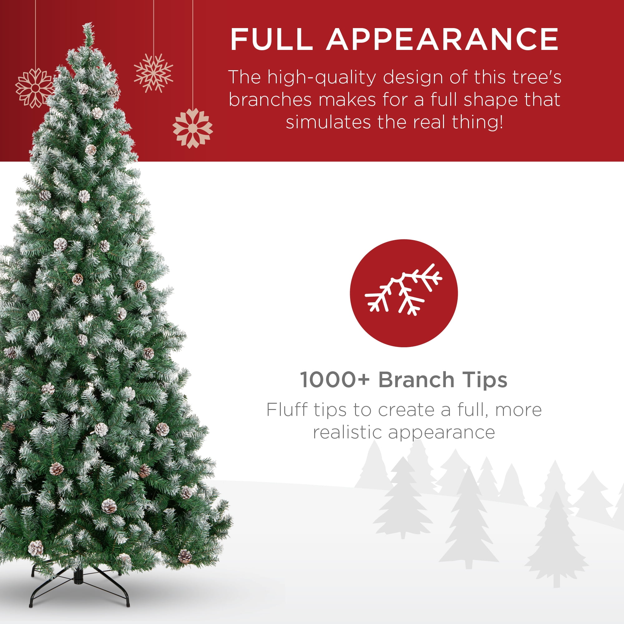 Best Choice Products Christmas Pine Tree - Thumbnail 4