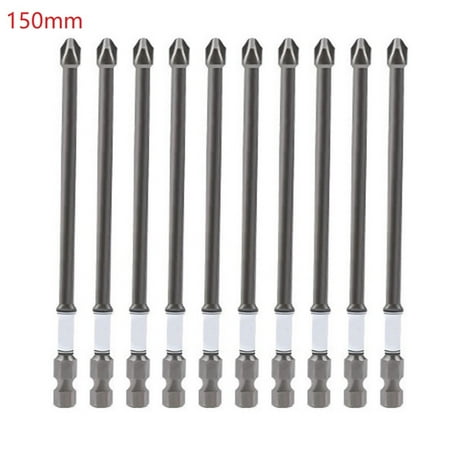 

10pcs Impact Bits PH2 Cross Screwdriver Bit Hex Shank Screwdrivers Bit 50-150mm