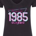 thumbnail image 4 of Inktastic Born in 1985 Throwback Birthday Women's V-Neck T-Shirt, 4 of 5