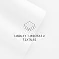 thumbnail image 6 of Noble Linens 4 Piece White Chevron Embossed Bed Sheet Set, Queen, 6 of 12