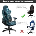 thumbnail image 5 of TSOVTHRID Modern Cyberpunk City Print Gaming Chair Cover with Armrest Cover, Anti Slip Rotating Chair Protection Universal Computer Chair Slipcover with Elastic Band for Home Studio, 5 of 7