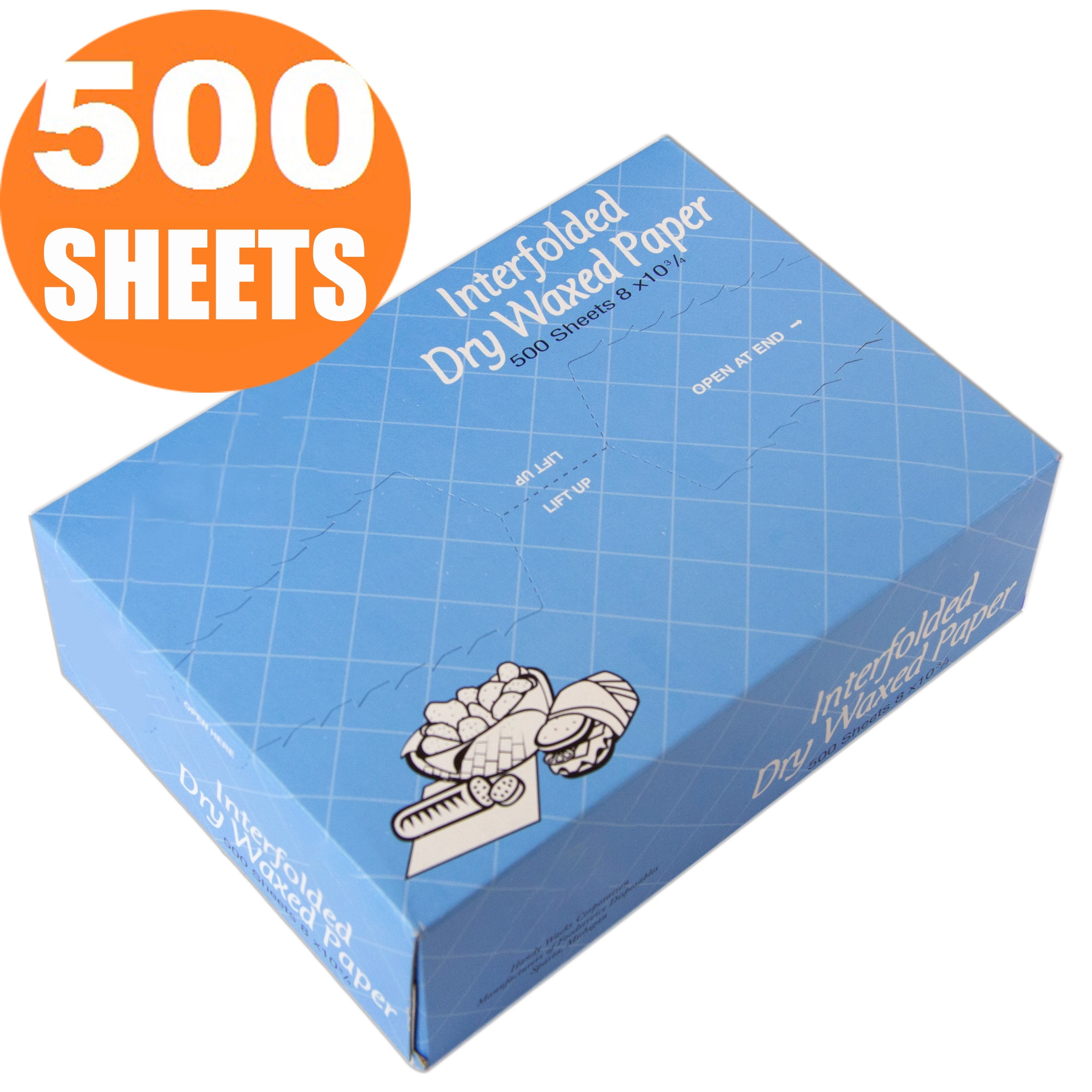 Choice 8 x 10 3/4 Customizable Interfolded Deli Wrap Wax Paper
