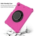 thumbnail image 2 of Allytech Silicone Case Compatible with Apple iPad 9.7" 6th 5th Gen / iPad Air 2/ iPad Air 1, Kickstand Feature EVA Rubber Hand Strap Shoulder Strap Kids Friendly Shockproof Case Cover, Rose, 2 of 6
