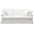 thumbnail image 2 of Sunset Trading Horizon T-Cushion Fabric Slipcovered Sofa in White, 2 of 5