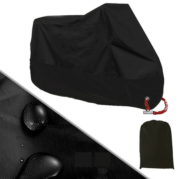 H&W Heavy Duty Waterproof Motorcycle Cover With Reflective Stripes - Universal Fit Up To 96"