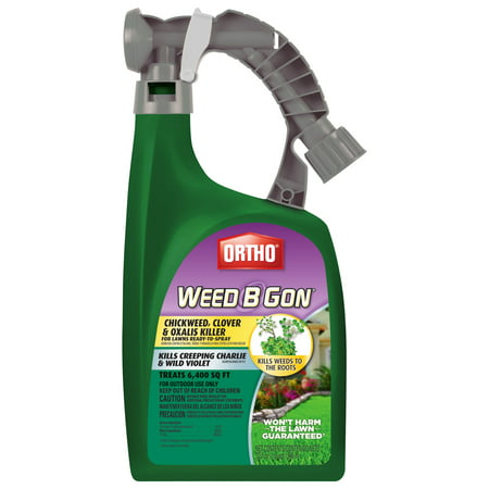 Ortho Weed B Gon Chickweed; Clover & Oxalis Killer for Lawns Ready-To-Spray 32 (Best Ready To Spray Weed Killer)