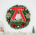 thumbnail image 3 of SDJMa 11" Door Wreath, Winter Wreath Christmas Wreaths Front Door Decoration Wreath Winter Handmade Artificial Wreaths for Front Home Kitchen door Wall Window Fireplace Larger Wreath, 3 of 6