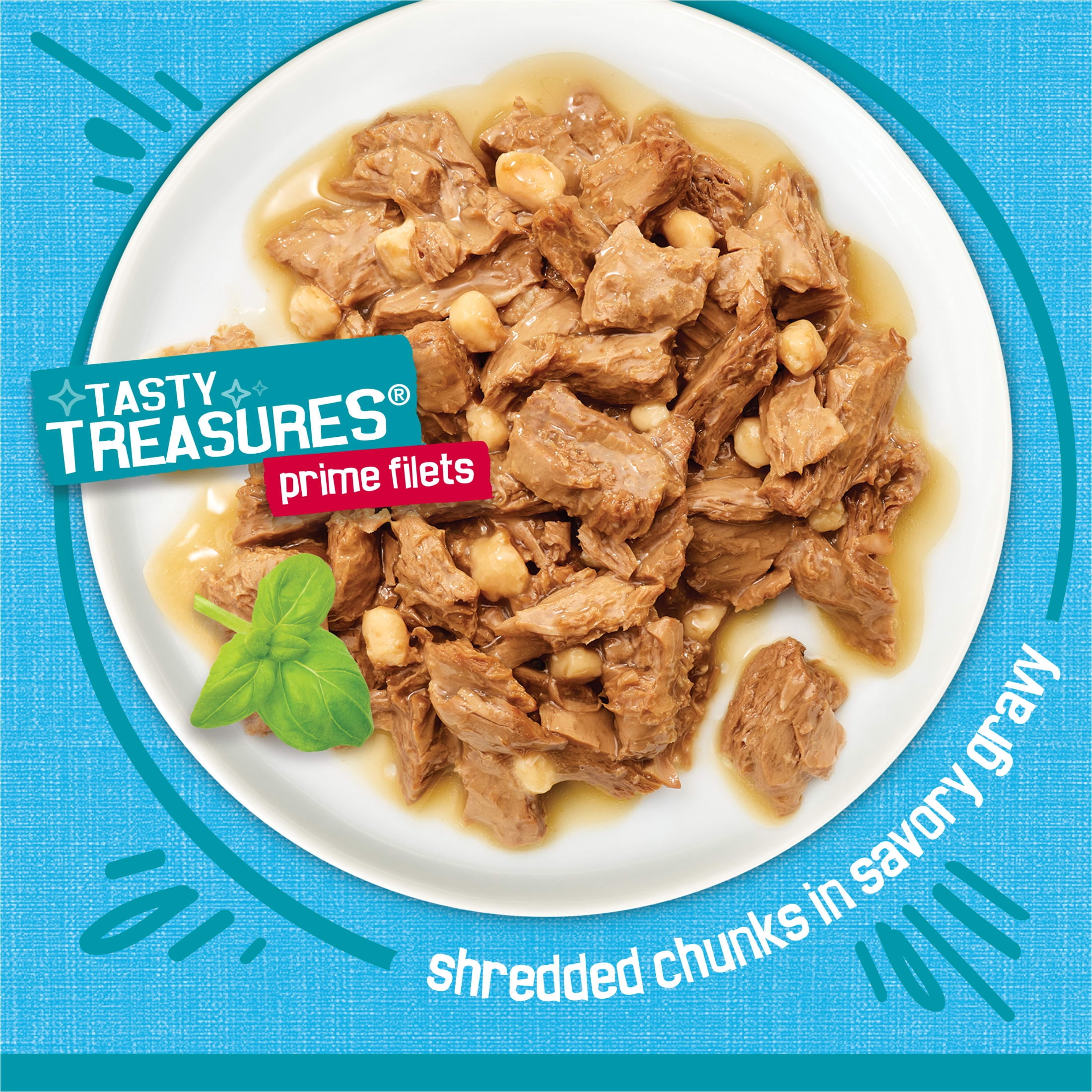 (12 pack) Purina Friskies Tasty Treasures Prime Filets, Tuna, Wet Cat Food, 5.5 oz Cans, 24 Pack