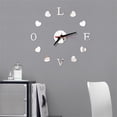 thumbnail image 2 of Home Office Wall Decor Diy Wall Clock 3D Mirror Surface Sticker Home Office Decor Clock, 2 of 9