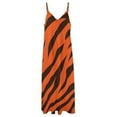 thumbnail image 6 of Wild Tiger Stripe Pattern Sleeveless Dress Dresses Women Summer Women's Summer Clothing, 6 of 9