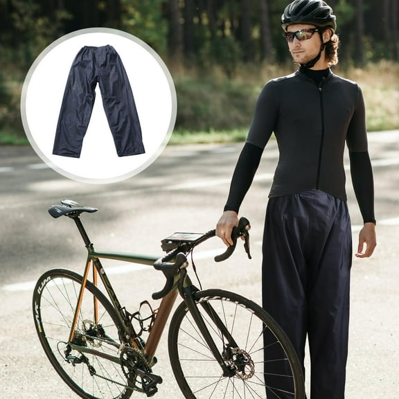 KONTONTY Rain Pants Rainproof Pants Man Men and Women XXXL Blue