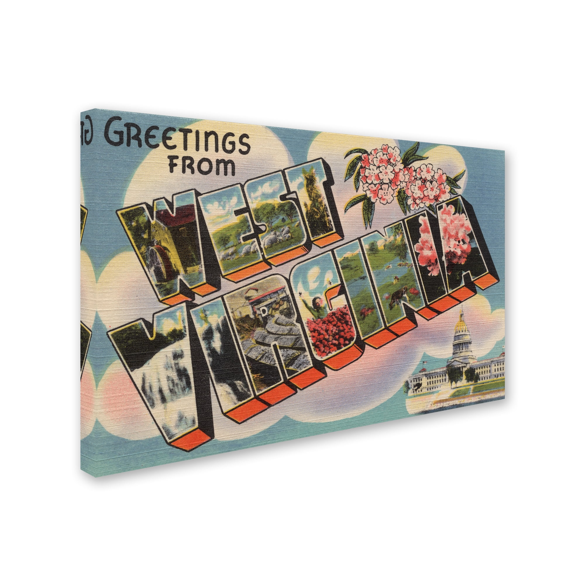 Trademark Fine Art 'Post Card 16' Canvas Art by Lantern Press