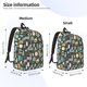 thumbnail image 2 of Disketp Moose Squirrel owls tree print Canvas Backpack Lightweight Travel Daypack Student Rucksack Laptop Backpack-Medium, 2 of 5