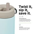 thumbnail image 7 of Klean Kanteen TKWide Insulated Water Bottle with Twist Cap - Stainless Steel Water Bottle - 12 Oz, Blue Tint, 7 of 7