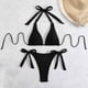 thumbnail image 1 of Traje de baño para mujer, moda, cómodo, color sólido, bikini, traje de baño de color liso para mujer, conjuntos de bikinis, trajes de baño para mujer, 1 of 6