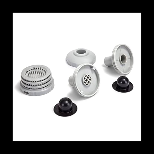 Juego de Piezas de Repuesto para Conector de Chorro de Agua para Piscinas Sobre el Suelo con Filtros, Boquillas y Tapones