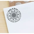 thumbnail image 2 of Printtoo Black Wedding Invitation Address Personalized Self Inking Address Rubber Heavy Duty Stamp Wedding Invitation Round Custom Stamper-50 mm Diameter, 2 of 6