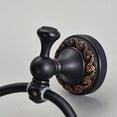 thumbnail image 5 of Oil Rubbed Bronze Hand Towel Holder, Brass Towel Ring Round Towel Holder for Bathroom Accessories Screw Wall Mounted, 5 of 5