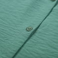 thumbnail image 4 of vigerkar Womens Sleeveless Button Down Shirt Collared Cotton Linen Blouse Casual Office Shirts Basic Tank Top (Green, XXL), 4 of 9