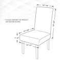 thumbnail image 5 of （6 PCS BROWN）Easy-Going Stretch Dining Chair Cover Soft Seat Cushion, Non-Slip Dining Room Chair Cover, Machine Washable, 5 of 5