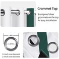 thumbnail image 4 of Nanqianyi Room Darking Blackout Curtains,2 Panels,Grommet Top,42x96 Inch,Dark Green Stripe,Thermal Insulated Window Drapes, 4 of 8