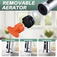 thumbnail image 4 of Wowow Bridge Kitchen Faucet: 3 Holes Kitchen Faucet with Pull Down Sprayer - Two Handles 8 Inch Centerset Kitchen Sink Faucet, 360° Swivel Spout, 4 of 8