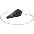 thumbnail image 2 of Lepidolite Crystal Pendulum Divination, 2 of 5