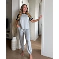 thumbnail image 2 of Ekouaer Lounge Sets for Women Two Piece Pajama Set Short Sleeve Crewneck Jogger Outfits and Sweatpants Tracksuit, 2 of 4