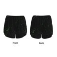 thumbnail image 5 of Lsque Black Marble Printed Women's Running Shorts with Liner Pockets,Elastic Quick Dry Workout Athletic Gym Yoga Shorts,Womens High Waist Shorts-, 5 of 9