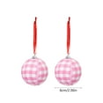 thumbnail image 3 of QTOCIO 6cm Valentines's Day Handmade Fabric Ball Decorative Pendant, 3 of 4