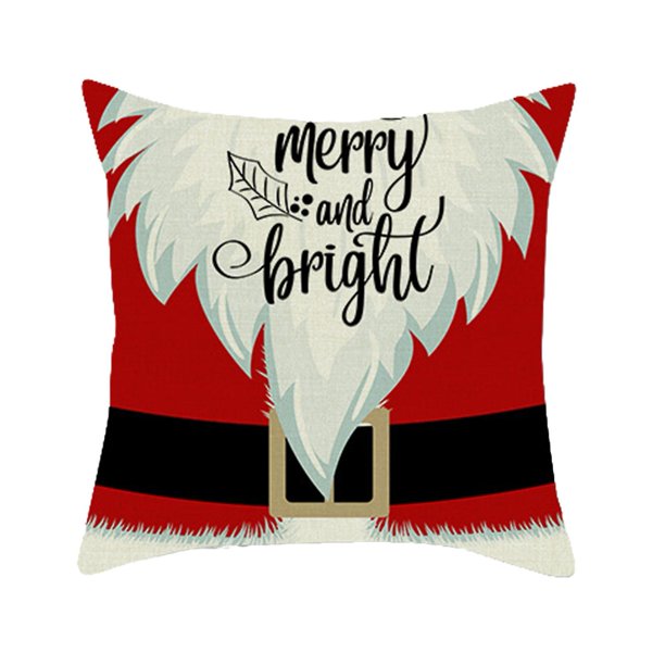 Farfi fundas para almohadas navideñas, funda de almohada de Papá Noel, fundas de cojines de muñeco de nieve, decoración navideña para el hogar, sofá