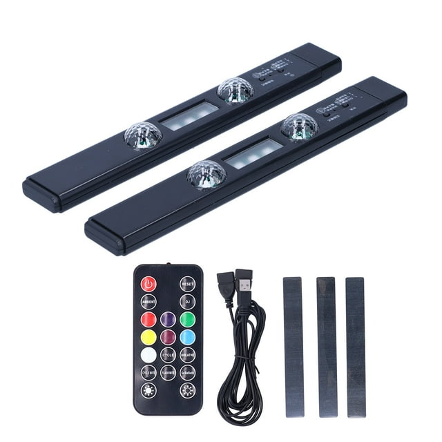 Luz ambiental Carga USB LED Lámpara de suela de coche Control remoto Decoración Modificación Jadeshay A