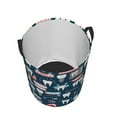 thumbnail image 3 of Balery Dental Round Laundry Basket with Handles Waterproof Freestanding Laundry Hamper for Clothes Toys in the Dorm and Family-Medium, 3 of 8
