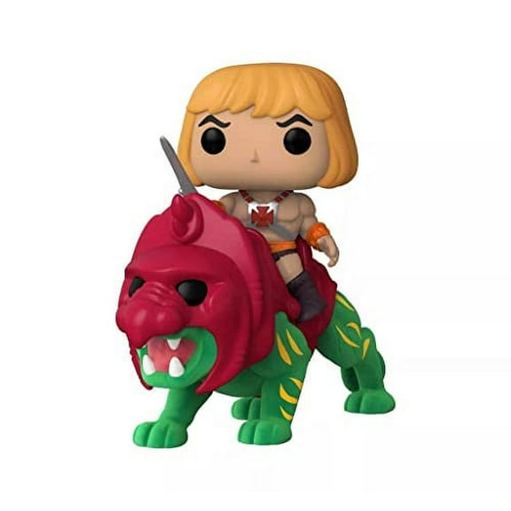 Funko Pop Rides 84 He-Man on Battle Cat Flocked TargetCon Limited Edition Figure