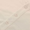 thumbnail image 3 of Men's Henley Shirts Long Sleeve Casual Button T-Shirt Basic Lightweight Fashion Tops Beige XXXL, 3 of 6