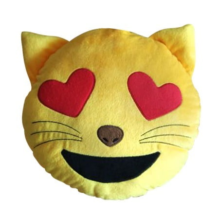 cat emoji pillow