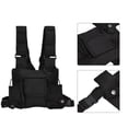 thumbnail image 4 of Noir Tactique Gilet Léger CS Protection Entraînement Gilets d'Extérieur avec des Rayures Réfléchissantes, 4 of 14