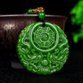 thumbnail image 2 of Jade Pendant, Dragon and Phoenix Bring Good Luck Pendant, 2 of 7