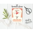 thumbnail image 3 of Darling Souvenir White Birthday Invitation Card Printable Elegant Fill or Write In Blank Party Invites 28 Pcs 5 x 7 Inches, 3 of 5